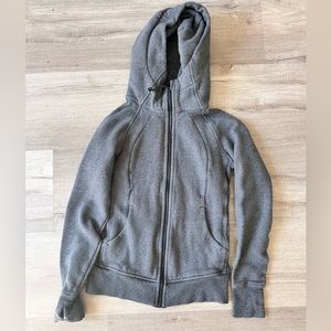 Lululemon! Super cute and comfortable cotton zip-up hoodie (LIKE NEW) (4) 🩶
